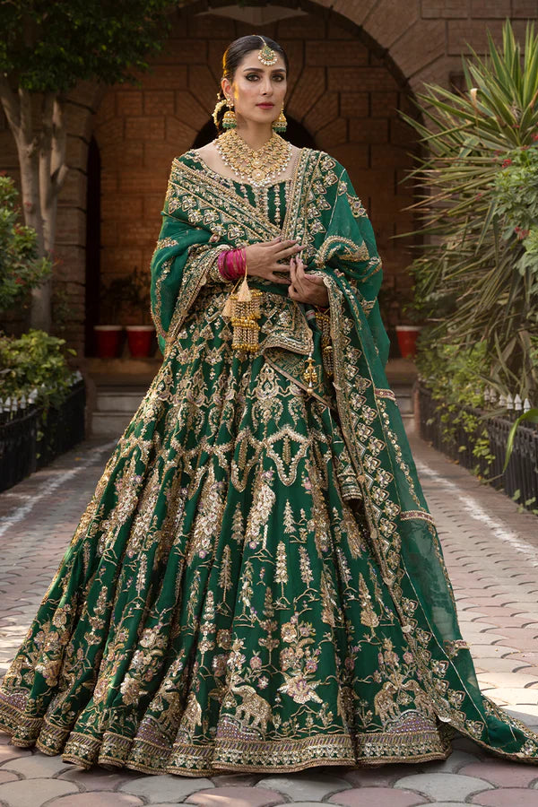 MOHSIN NAVEED RANJHA BRIDALS NAZNEEN RAW SILK MAXI - 09226
