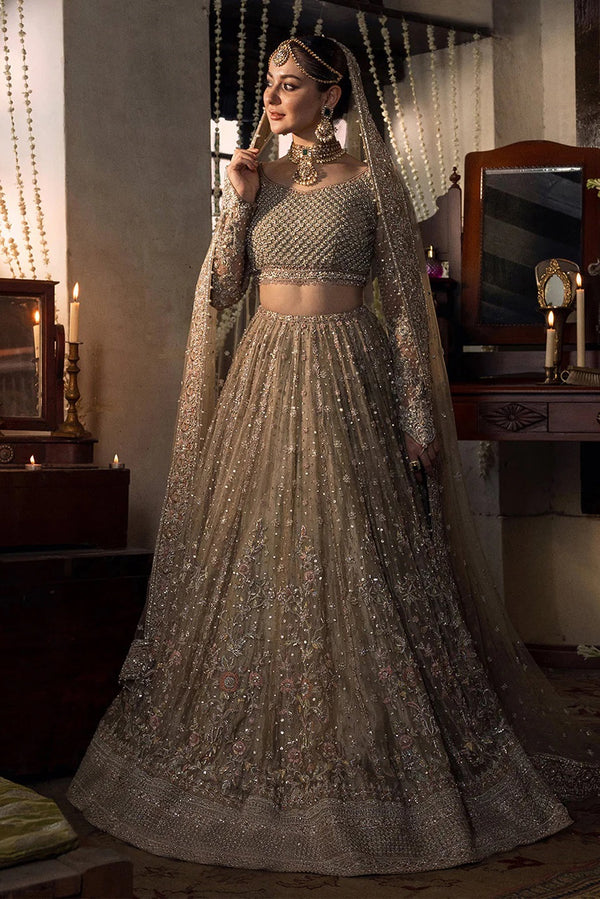 Faiza Saqlain | Mah -  Wedding Couture Net Embroidered Unstitched