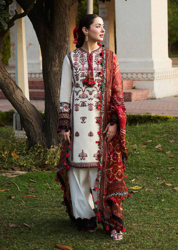 HUSSAIN REHAR- 3PC LAWN AF-024